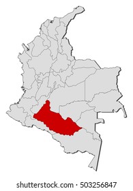 Map - Colombia, Caqueta