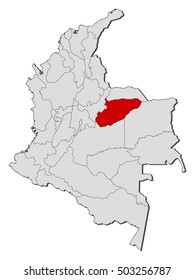 Map - Colombia, Casanare