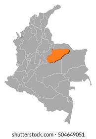 Map - Colombia, Casanare