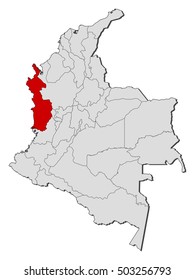 Map - Colombia, Choco