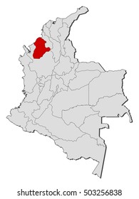 Map - Colombia, Cordoba