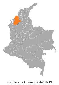 Map - Colombia, Cordoba