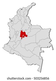 Map - Colombia, Cundinamarca