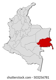 Map - Colombia, Guainia