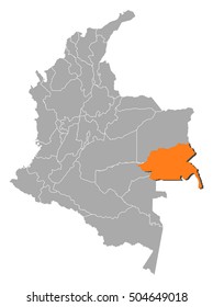 Map - Colombia, Guainia