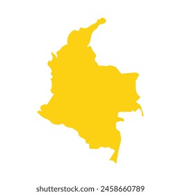 Icono de Colombia. Ilustración Vector gráfico del mapa de Colombia.