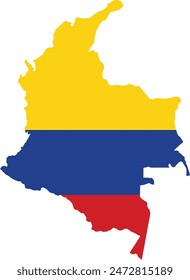 Map of Colombia logo vector