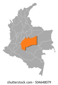 Map - Colombia, Meta