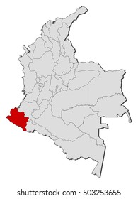 Map - Colombia, Narino