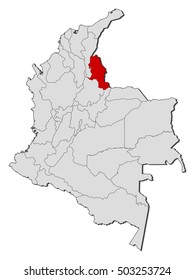 Map - Colombia, Norte de Santander