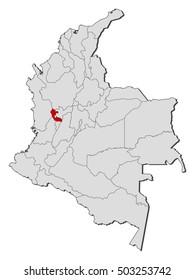 Map - Colombia, Risaralda