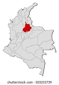 Map - Colombia, Santander