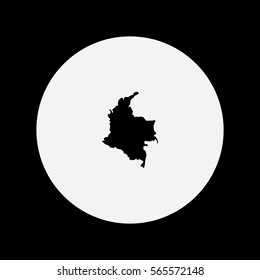Map of Colombia Vector Illustration
