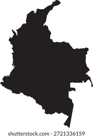 Mapa de colombia Vector ilustración de stock