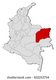 Map - Colombia, Vichada