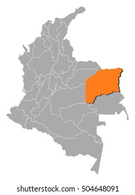 Map - Colombia, Vichada