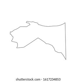 map of Colon region in country of Honduras