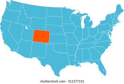 Vectores Imagenes Y Arte Vectorial De Stock Sobre Map Of Colorado