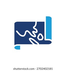 map colored icon vector design good for web or mobile app