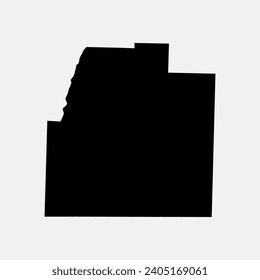 Map of Columbia County - Arkansas - United States outline silhouette graphic element Illustration template design svg