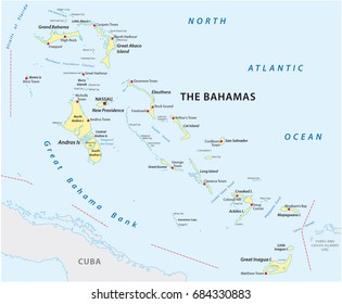 Map Commonwealth Bahamas Stock Vector (Royalty Free) 684330883 ...