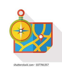 map compass  flat icon