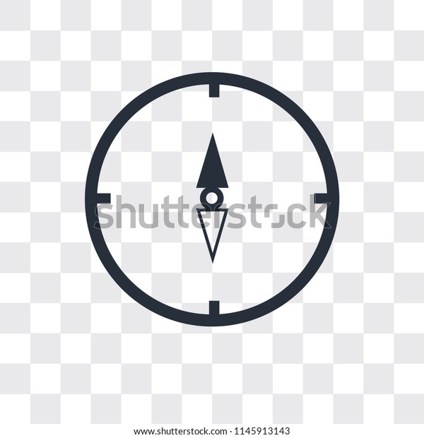 Map and compass orientation tools vector icon\
isolated on transparent background, Map and compass orientation\
tools logo concept