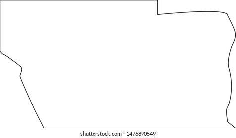 Map of Conejos County in the state of Colorado