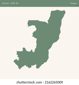 Karte der Kongo Illustration Vektor Icon Maps
