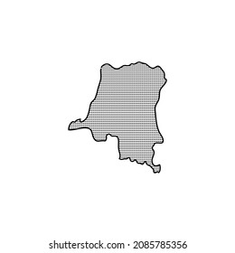 map of Congo-vector illustration. Free Vector