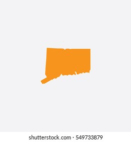 Map of Connecticut Vector Illustration


