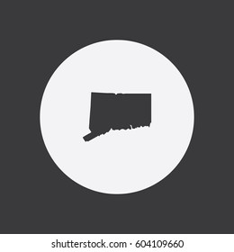 Map of Connecticut Vector Illustration


