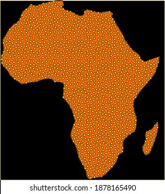 Karte des afrikanischen Kontinents