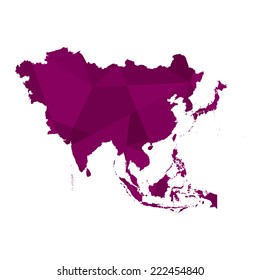 A Map of the continent of Asia