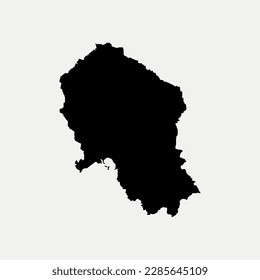 Map of Cordoba - Andalusia - Spain outline silhouette graphic element Illustration template design
