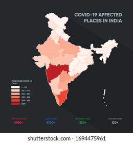 Map Of Corona Virus Affected Places In India