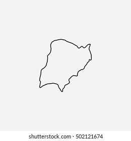 Map of Corrientes Vector Illustration