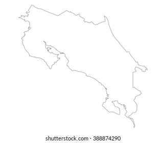 Map of Costa Rica