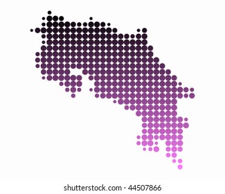Map of Costa Rica
