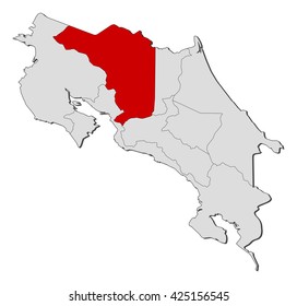 Map - Costa Rica, Alajuela