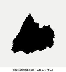 Map of Cotopaxi Province - Ecuador region outline silhouette vector illustration
