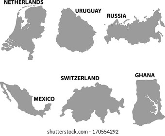 Map of countries worldwide.