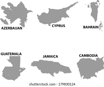 Map of countries worldwide.
