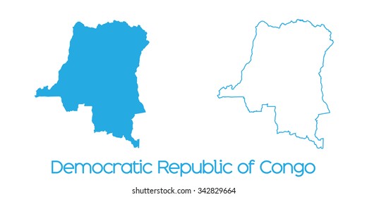 A Map of the country of _Democratic Republic of Congo