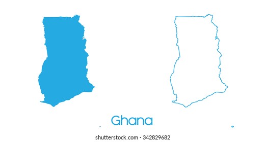 A Map of the country of _Ghana