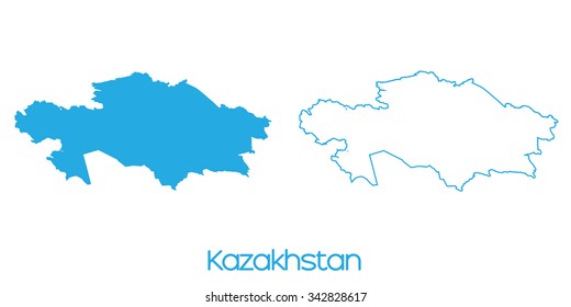A Map of the country of _Kazakhstan