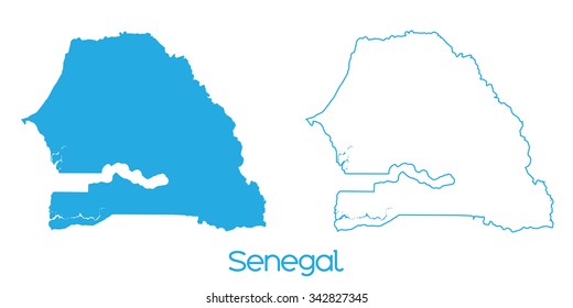 A Map of the country of _Senegal