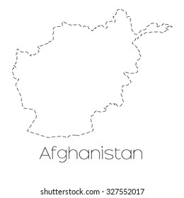 A Map of the country of Afghanistan