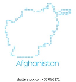 A Map of the country of Afghanistan