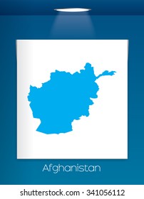 A Map of the country of Afghanistan